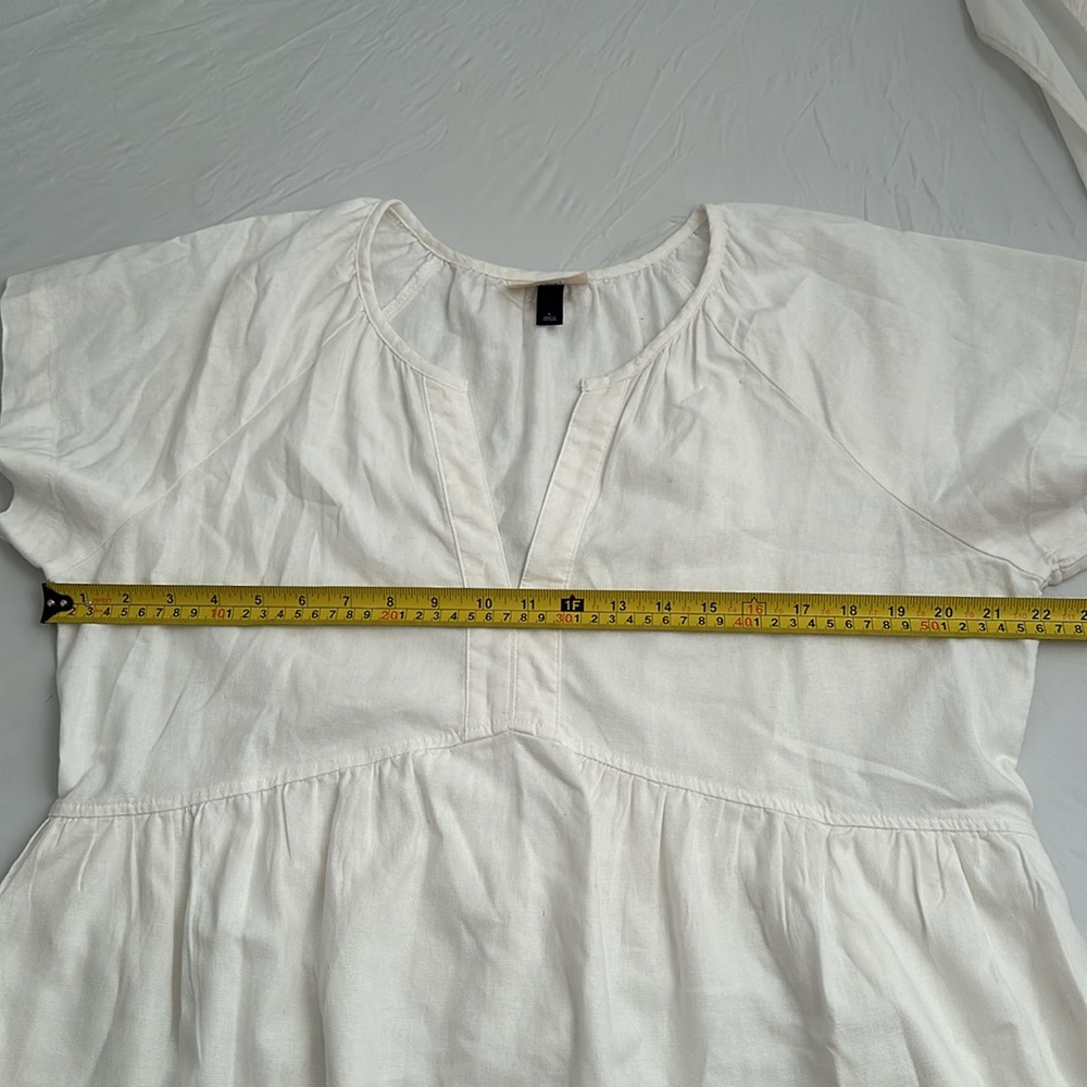 Universal Thread White Split V-Neck Empire Waist … - image 8